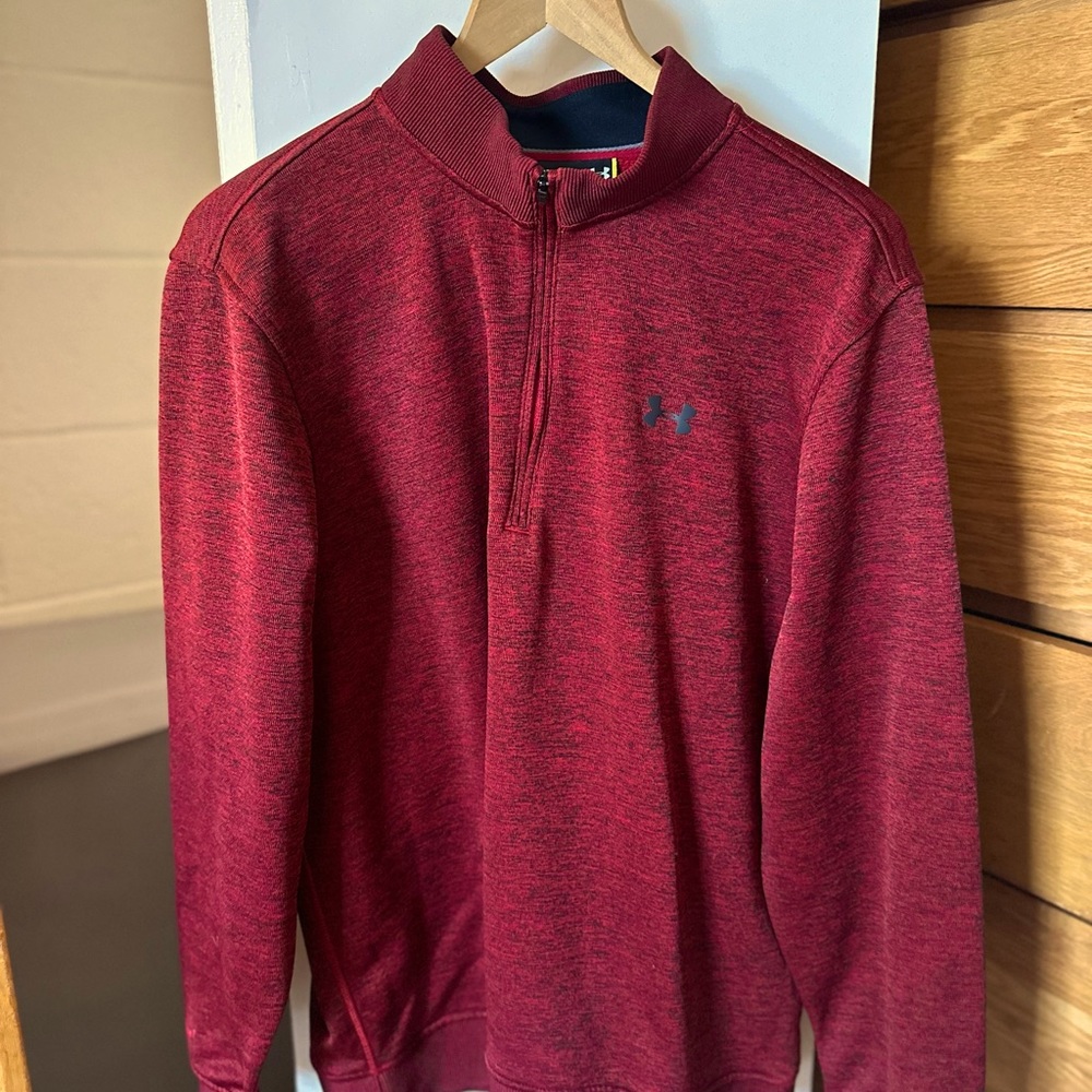 Men’s Under Armour 1/2 Zip Red XL